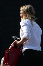 HILARY DUFF Arrives at a Studio in Los Angeles