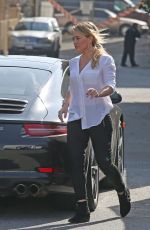 HILARY DUFF Arrives at a Studio in Los Angeles