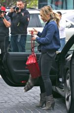 HILARY DUFF Arrives to Cecconi