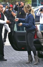 HILARY DUFF Arrives to Cecconi