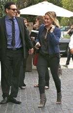 HILARY DUFF Arrives to Cecconi