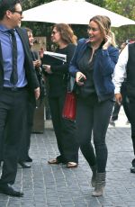 HILARY DUFF Arrives to Cecconi