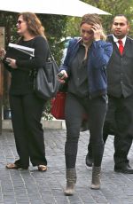 HILARY DUFF Arrives to Cecconi