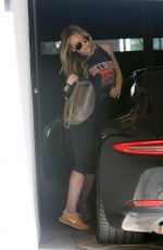 HILARY DUFF Arrives to the Gym in West Hollywood