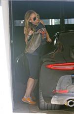HILARY DUFF Arrives to the Gym in West Hollywood