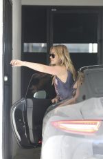HILARY DUFF Arrives to the Gym in West Hollywood