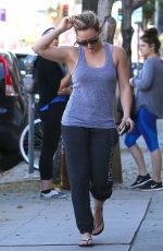 HILARY DUFF Heading to a Salon in Sherman Oaks