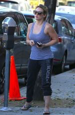 HILARY DUFF Heading to a Salon in Sherman Oaks