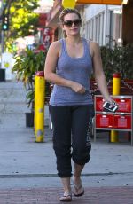 HILARY DUFF Heading to a Salon in Sherman Oaks