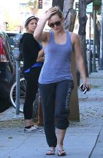 HILARY DUFF Heading to a Salon in Sherman Oaks