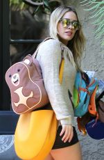 HILARY DUFF in Shorts Out  in West Hollywood