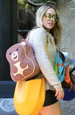 HILARY DUFF in Shorts Out  in West Hollywood