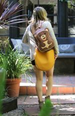 HILARY DUFF in Shorts Out  in West Hollywood