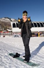 IRELAND BALDWIN at Oakley Learn to Ride with AOL in Park City
