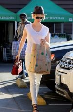 JANUARY JONES Arrives at Whole Foods in Los Angeles