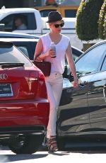 JANUARY JONES Arrives at Whole Foods in Los Angeles