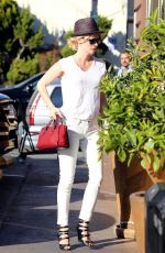 JANUARY JONES Arrives at Whole Foods in Los Angeles