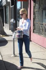JANUARY JONES in in Tight Jeans Out in West Hollywood