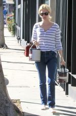 JANUARY JONES in in Tight Jeans Out in West Hollywood