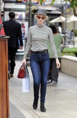 JANUARY JONES Out Shopping in Los Angeles