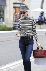 JANUARY JONES Out Shopping in Los Angeles