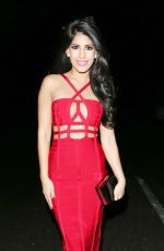 JASMIN WALIA in Red Dress