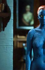 JENNIFER LAWRENCE Wearing Mystique Outfit From X Men