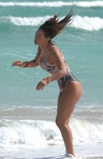 JENNIFER NICOLE LEE in Swimsuit on the Beach in Miami