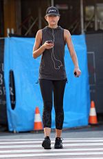 JESINTA CAMPBELL in Leggings Out at Bondi Beach in Sydney