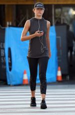 JESINTA CAMPBELL in Leggings Out at Bondi Beach in Sydney