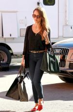 JESSICA ALBA Arrives at Her Office in Santa Monica