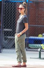 JESSICA ALBA at Coldwater Canyon Park in Beverly Hills