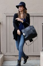 JESSICA ALBA at Prix Body Piercing in West Hollywood