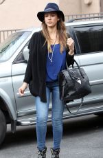 JESSICA ALBA at Prix Body Piercing in West Hollywood