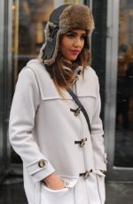 JESSICA ALBA Leaves Her Hotel in Manhattan