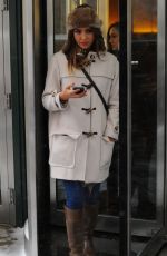 JESSICA ALBA Leaves Her Hotel in Manhattan