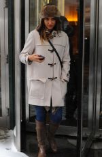 JESSICA ALBA Leaves Her Hotel in Manhattan