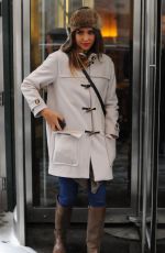 JESSICA ALBA Leaves Her Hotel in Manhattan