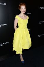 JESSICA CHASTAIN at 2014 National Board of Review Awards Gala in New York
