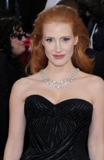 JESSICA CHASTAIN at 71st Annual Golden Globe Awards