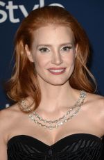 JESSICA CHASTAIN at Instyle and Warner Bros. Golden Globes Afterparty