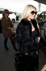 JESSICA SIMPSON Arrives at LAX Airport