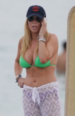 JILL MARTIN in Bikini at a Beach in Miami