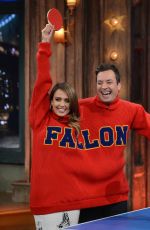 jJESSICA ALBA at Late Night with Jimmy Fallon in New York