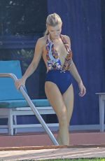 JOANNA KRUPA in Swimsuit at a Pool in Miami