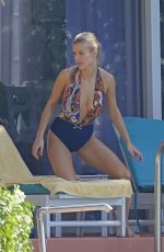 JOANNA KRUPA in Swimsuit at a Pool in Miami