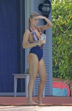 JOANNA KRUPA in Swimsuit at a Pool in Miami