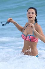 JULIA PEREIRA in Bikini on the Beach in Miami