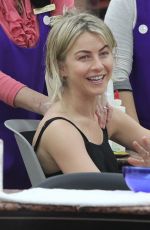 JULIANNE HOUGH at a Nail Salon in Beverly Hills