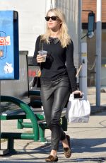 JULIANNE HOUGH in Leather Pants Out in Los Angeles